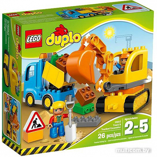 Конструктор LEGO Duplo 10812 Грузовик и гусеничный экскаватор