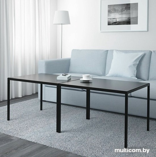 Журнальный столик Ikea Нибода (черный) 792.083.18