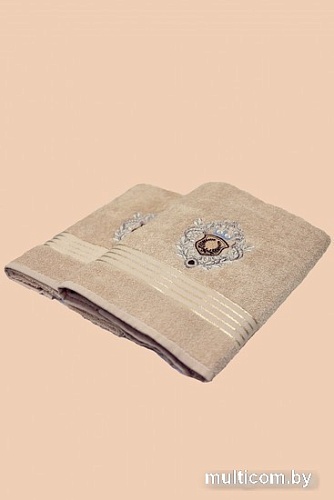 Набор полотенец Merzuka 50x90/70х140 9807 (2 шт, 2 шт, бежевый)