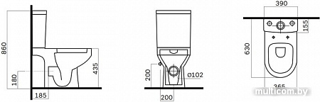 Унитаз AM.PM Spirit FlashClean C708600SC (безободковый)
