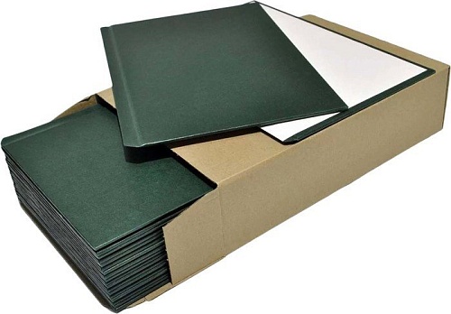 Картонная обложка для переплета OPUS Metalbind Classic А5 217x151 мм OHC217X151Z10 (10 шт, зеленый)