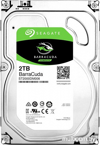 Жесткий диск Seagate BarraCuda 2TB [ST2000DM006]