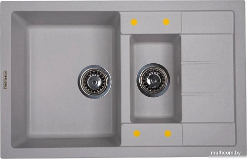 Кухонная мойка Ecoshtein Rechteck 781.5 (серый шелк)