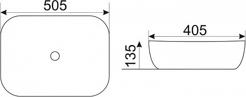 Умывальник CeramaLux D1302H022