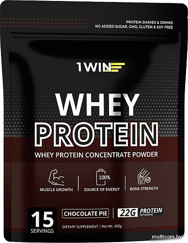 Протеин сывороточный (концентрат) 1WIN Whey Protein (шоколадный пирог, 450г)