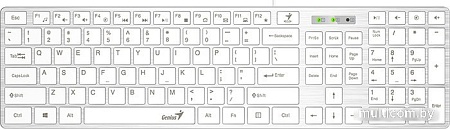 Клавиатура Genius SlimStar 126 (белый)