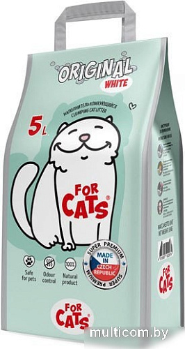 Наполнитель For Cats Original White (без запаха) 5 л