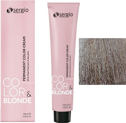 Крем-краска для волос Sergio Professional Color&Blonde 9.01 светлый блондин легкий пепельный