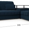 Угловой диван Moon Trade Даллас 018 003562 (правый, синий)
