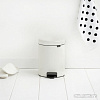 Brabantia Pedal Bin NewIcon 5 л (белый)