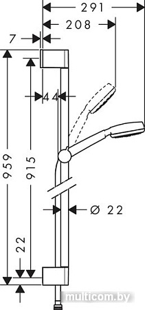Душевой гарнитур Hansgrohe Crometta 100 [26658400]