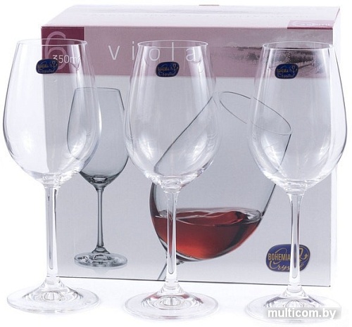 Набор бокалов для вина Bohemia Crystal Viola 40729/350