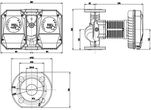 Циркуляционный насос IMP Pumps NMTD MAX II 40/120 F250