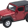 Внедорожник Welly Jeep Wrangler Rubicon 2007 42371H-W (бордовый/черный)