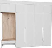 Стенка Рэйгрупп Рэй P245-B10-3-EB В10-3 (дуб элисон/белый премиум)