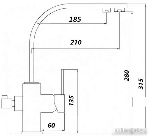 Унитаз подвесной Roxen Antares Black в комплекте с инсталляцией StounFix Slim 6 в 1 964974 (кнопка: черное стекло)