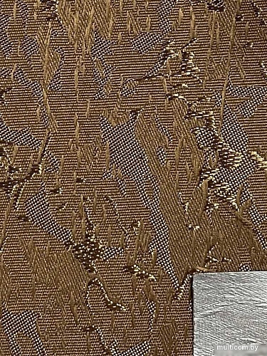 Мини рулонные шторы Jalux Шелк Алю 13 60x160 (коричневый)