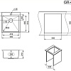 Кухонная мойка Granula GR-4600 (графит матовый)