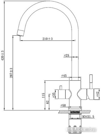 Смеситель Esko K22 B