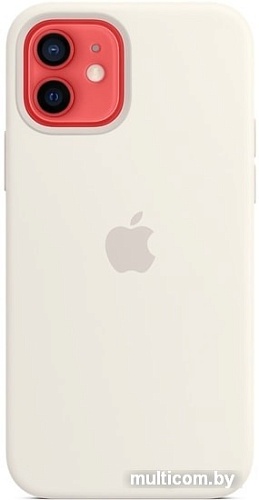 Чехол Apple MagSafe Silicone Case для iPhone 12/12 Pro (белый)