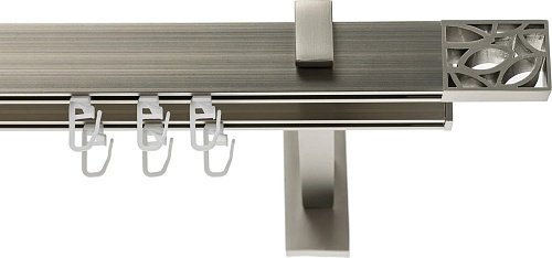 Карниз для штор Sundays Home Флэт Лайн Грид двойной (составной, сатин, 4 м)