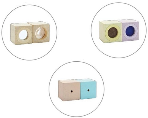 Кубики Plan Toys Блоки Прикоснись и угадай 5257