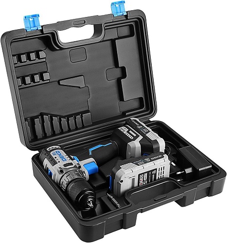 Дрель-шуруповерт Deko ZKCD20V One+ 084-1003 (с 2-мя АКБ, кейс)