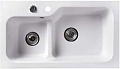 Кухонная мойка Belux SG-REC-DUO 8045 (белый кварц)