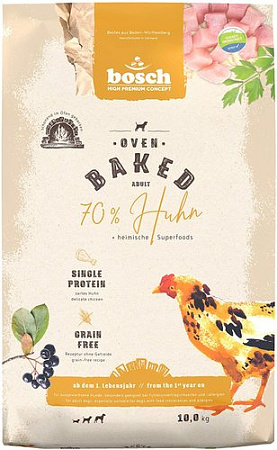 Сухой корм для собак Bosch HPC Oven Baked 70% Chicken 10 кг
