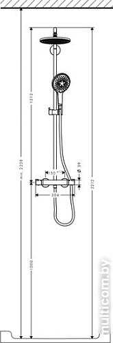 Душевая система Hansgrohe Raindance Select 240 Showerpipe (27115000)