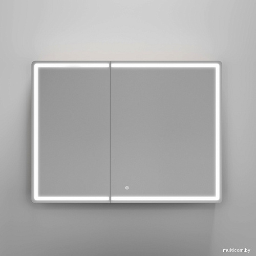 Sancos Шкаф с зеркалом Mirror MI100EG (с LED подсветкой, дуб галифакс натуральный)