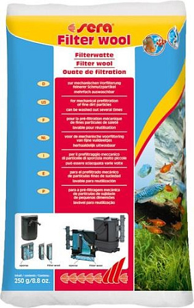 Наполнитель фильтра Sera Filter Wool 0.25 кг