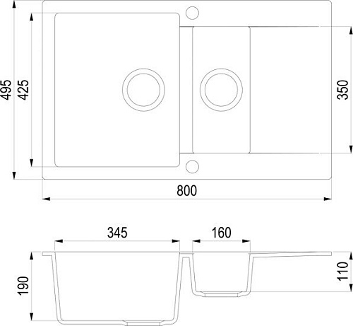 Кухонная мойка TEKA Clivo 60 B-TQ Топаз [40148022]