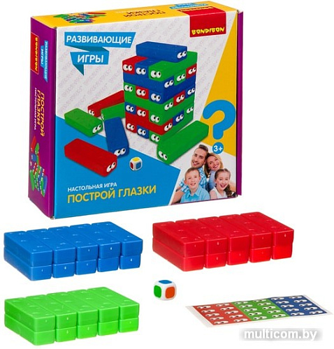 Настольная игра Bondibon Построй глазки 30 блоков ВВ4151