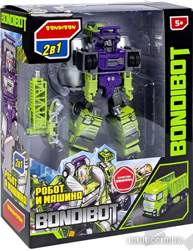 Трансформер Bondibon Bondibot Бетономешалка ВВ5932 (зеленый)