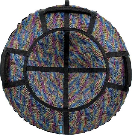 Тюбинг Hubster SnowDream Glamour S Зигзаг 120см во9020-3 (черный)