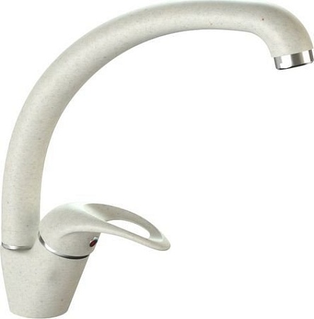 Смеситель MARRBAXX Карельский камень КМ008/Q7 (белый/хлопок)