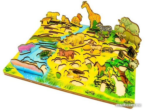 Мозаика/пазл Нескучные игры Африка. Водопой на Лимпопо 7990