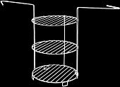 Этажерка универсальная к тандырам Амфора 3-х ярусная (средняя)