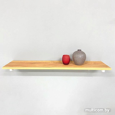 Полка Millwood Настенная с кронштейном 100x20 (дуб золотой craft/белый)