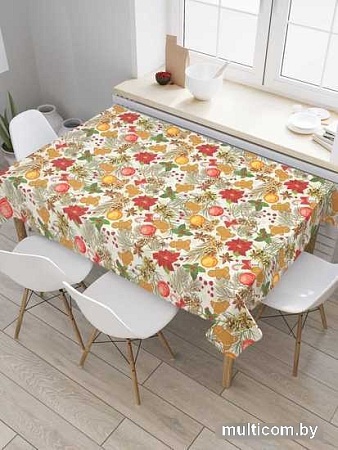 Скатерть JoyArty Новогодние цветы tcox_37119_180x145