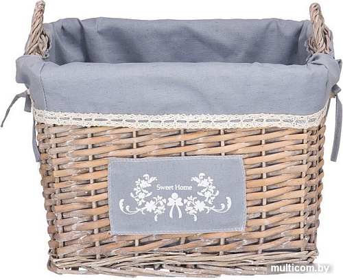 Корзина Natural House Лен EW-17 M (серый)