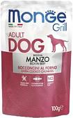 Консервированный корм для собак Monge Dog Grill с говядиной 100 г