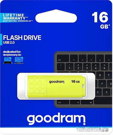 USB Flash GOODRAM UME2 16GB (желтый)