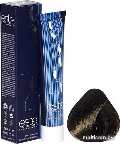 Estel Professional De Luxe 3/0 темный шатен