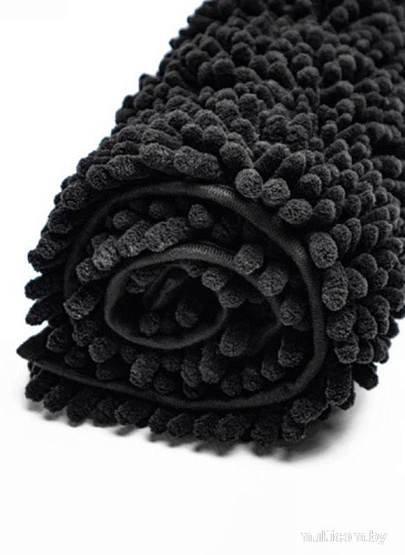 Набор ковриков Home One Chenille U-shape 410401 50х80/50х60 (черный)