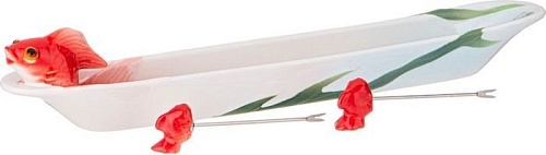 Блюдо Lefard Золотая рыбка 58-210 (с 2 вилочками)