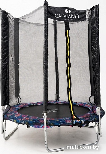 Батут Calviano Smile 183 см-6 ft INSIDE с внутренней сеткой складной