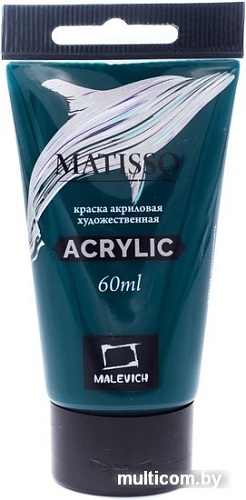 Акриловая краска Малевичъ Matisso 617072 (60 мл, зеленый фц)