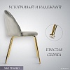 Стул Mio Tesoro Паола DC-125М (серый/золото, G062-38)